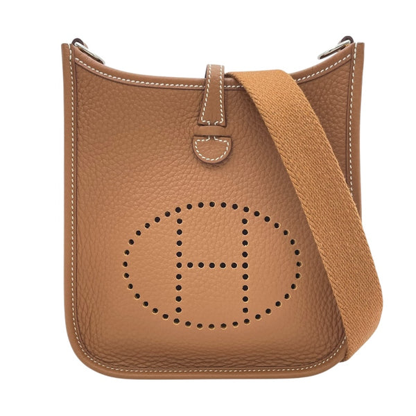 エルメス HERMES エヴリンTPM W刻印　(2024年製) ゴールド　シルバー金具 トリヨンクレマンス レディース ショルダーバッグ