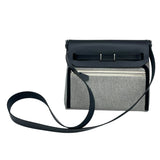 エルメス HERMES エールバッグジップミニ K刻印　(2025年製) ブラック/グレー　シルバー金具 トワル/ヴァッシュハンター レディース ショルダーバッグ