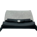 エルメス HERMES エールバッグジップミニ K刻印　(2025年製) ブラック/グレー　シルバー金具 トワル/ヴァッシュハンター レディース ショルダーバッグ