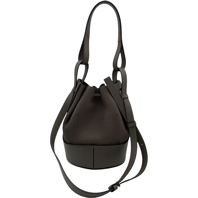 ロエベ LOEWE バルーンバッグ スモール グレージュ SV金具 レザー レディース ショルダーバッグ