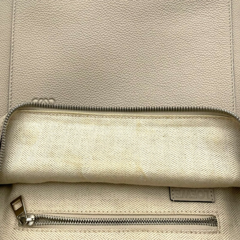 ロエベ LOEWE ゴヤバックパック ベージュ SV金具 レザー レディース リュック・デイパック