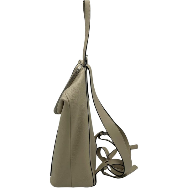 ロエベ LOEWE ゴヤバックパック ベージュ SV金具 レザー レディース リュック・デイパック