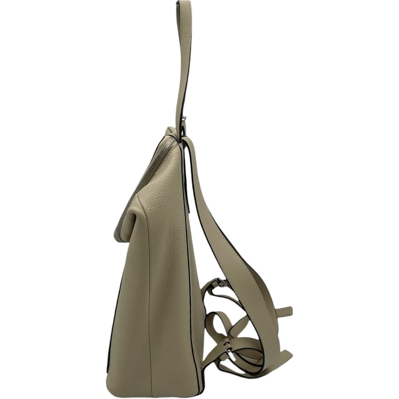 ロエベ LOEWE ゴヤバックパック ベージュ SV金具 レザー レディース リュック・デイパック