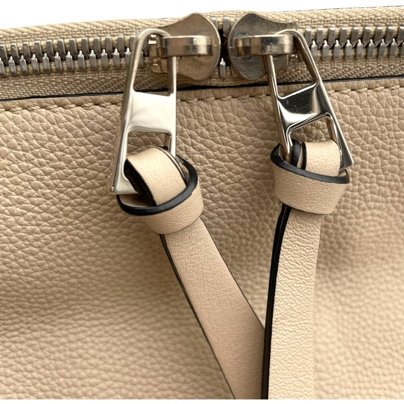 ロエベ LOEWE ゴヤバックパック ベージュ SV金具 レザー レディース リュック・デイパック