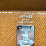エルメス HERMES ケリー25 外縫い K刻印 ゴールド SV金具 エプソン レディース ハンドバッグ