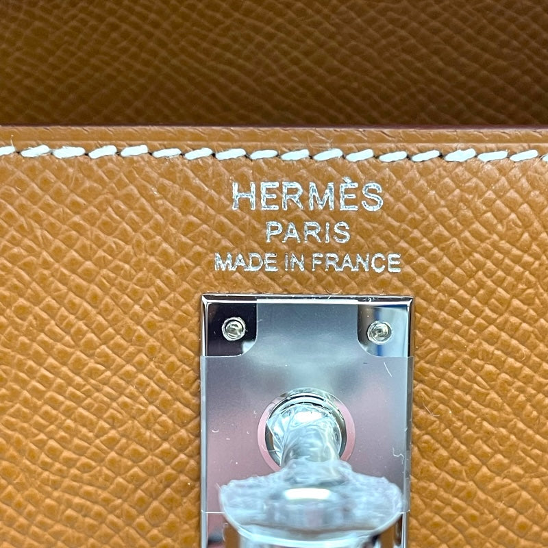 エルメス HERMES ケリー25 外縫い K刻印 ゴールド SV金具 エプソン レディース ハンドバッグ