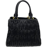 ミュウミュウ miu miu マテラッセハンドバッグ RNZ805 ブラック GD金具 レザー レディース ショルダーバッグ