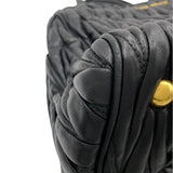 ミュウミュウ miu miu マテラッセハンドバッグ RNZ805 ブラック GD金具 レザー レディース ショルダーバッグ