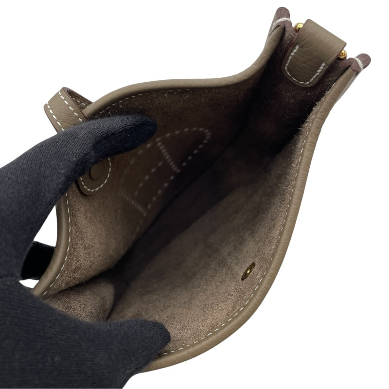 エルメス HERMES エヴリンTPM W刻印 エトゥープ GD金具 トリヨンクレマンス レディース ショルダーバッグ