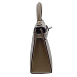 エルメス HERMES ミニケリー 外縫い W刻印　(2024年製) エトゥープ　シルバー金具 タデラクト レディース ショルダーバッグ