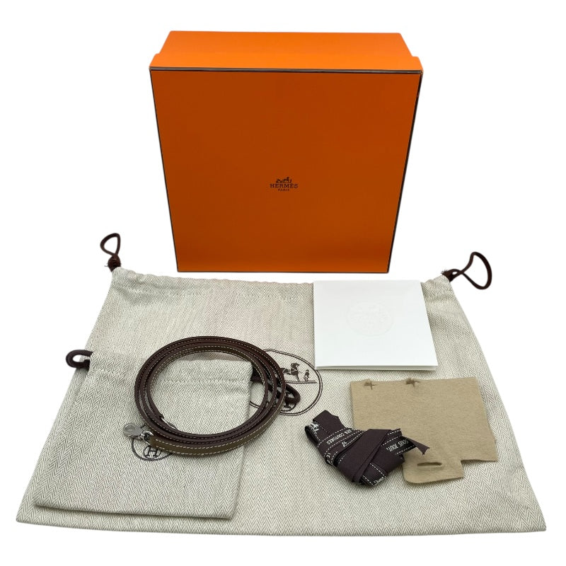 エルメス HERMES ミニケリー 外縫い W刻印　(2024年製) エトゥープ　シルバー金具 タデラクト レディース ショルダーバッグ