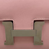 エルメス HERMES コンスタンス3 ミニ W刻 ローズサクラ SV金具 スイフト レディース ショルダーバッグ