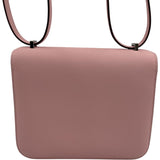 エルメス HERMES コンスタンス3 ミニ W刻 ローズサクラ SV金具 スイフト レディース ショルダーバッグ