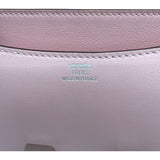 エルメス HERMES コンスタンス3 ミニ W刻 ローズサクラ SV金具 スイフト レディース ショルダーバッグ