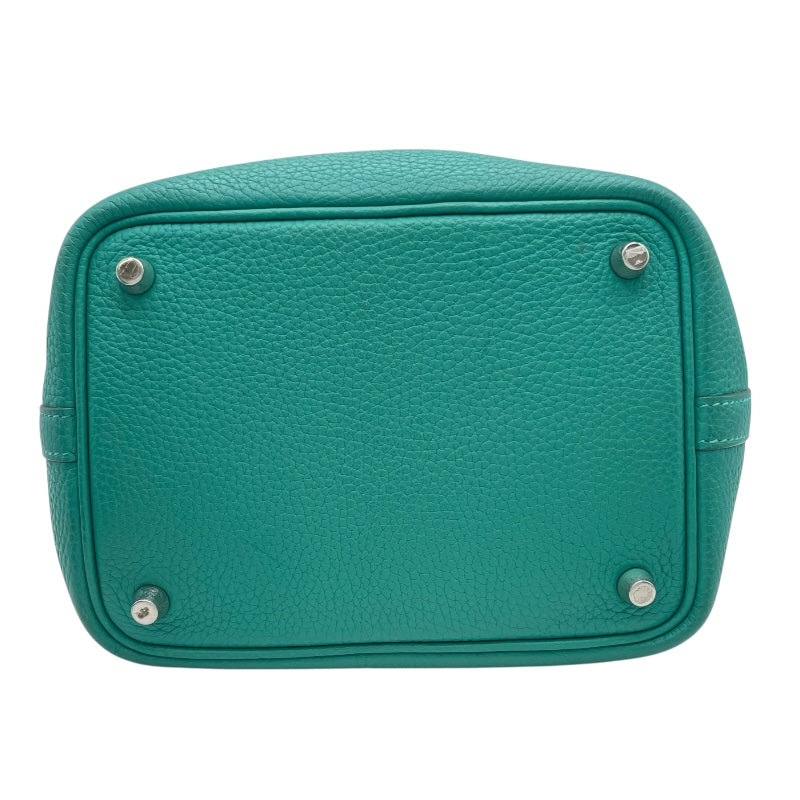 エルメス HERMES ピコタンロックPM D刻印　(2019年製) ヴェールヴェルティゴ　シルバー金具 トリヨン レディース ハンドバッグ