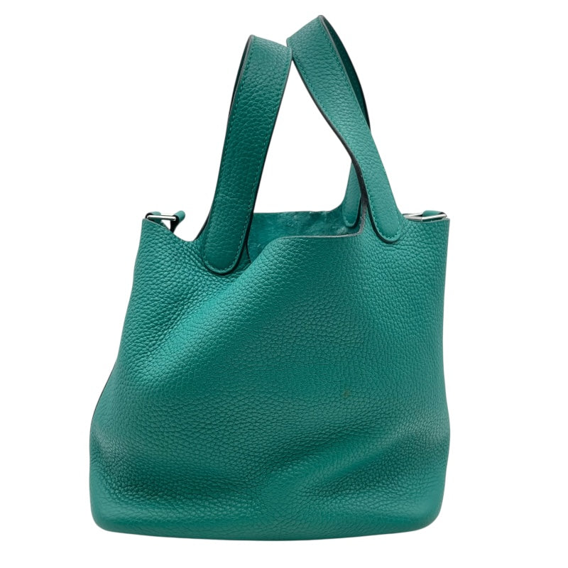 エルメス HERMES ピコタンロックPM D刻印　(2019年製) ヴェールヴェルティゴ　シルバー金具 トリヨン レディース ハンドバッグ