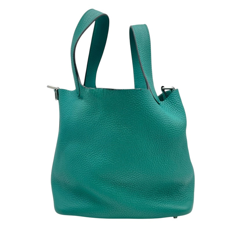 エルメス HERMES ピコタンロックPM D刻印　(2019年製) ヴェールヴェルティゴ　シルバー金具 トリヨン レディース ハンドバッグ