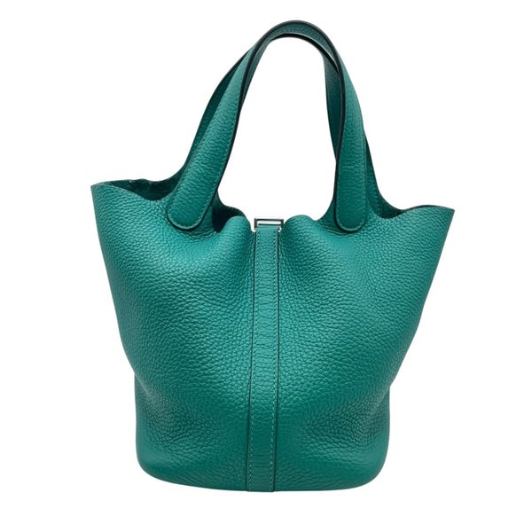 エルメス HERMES ピコタンロックPM D刻印　(2019年製) ヴェールヴェルティゴ　シルバー金具 トリヨン レディース ハンドバッグ