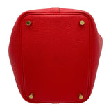 エルメス HERMES ピコタンロックPM D刻印 レッド GD金具 トリヨンクレマンス ユニセックス ハンドバッグ