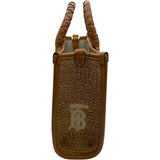 バーバリー BURBERRY 2WAY ハンドバッグ ベージュ ラフィア レディース ハンドバッグ