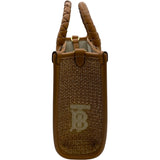 バーバリー BURBERRY 2WAY ハンドバッグ ベージュ ラフィア レディース ハンドバッグ