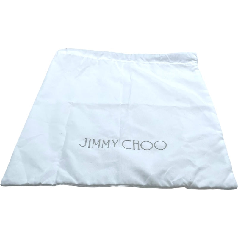 ジミーチュウ JIMMY CHOO 2WAY ショルダーバッグ ホワイト・ブラック キャンバス・レザー レディース ショルダーバッグ