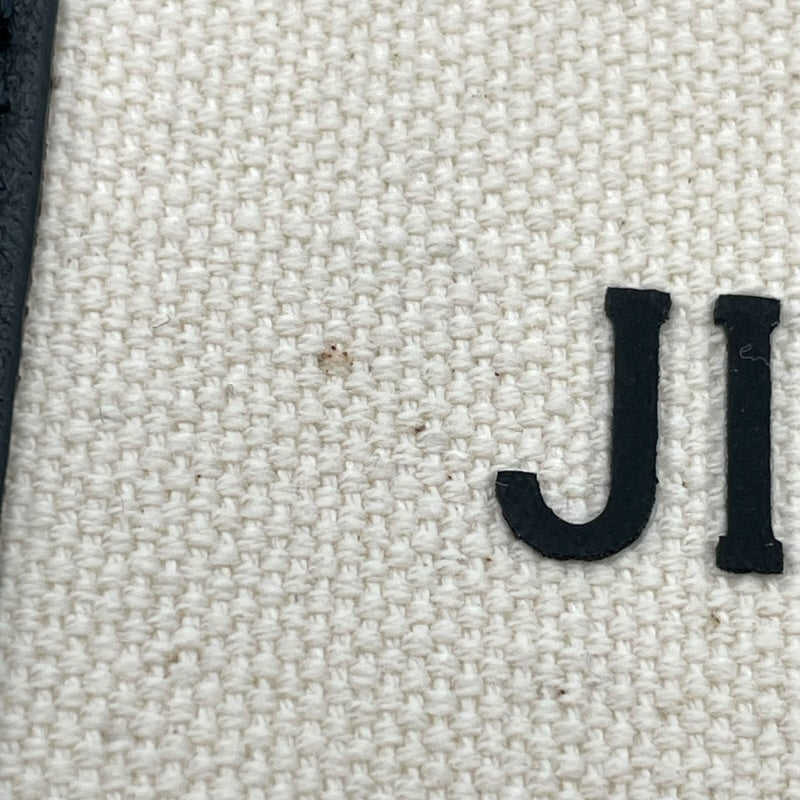 ジミーチュウ JIMMY CHOO 2WAY ショルダーバッグ ホワイト・ブラック キャンバス・レザー レディース ショルダーバッグ