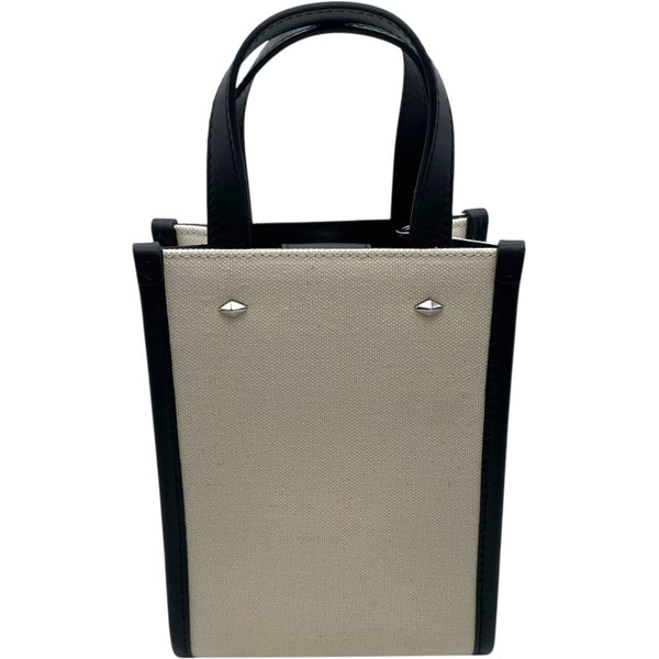 ジミーチュウ JIMMY CHOO 2WAY ショルダーバッグ ホワイト・ブラック キャンバス・レザー レディース ショルダーバッグ