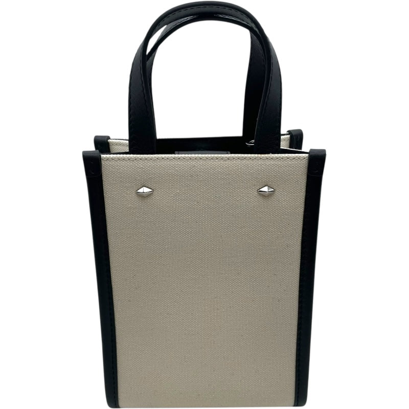 ジミーチュウ JIMMY CHOO 2WAY ショルダーバッグ ホワイト・ブラック キャンバス・レザー レディース ショルダーバッグ