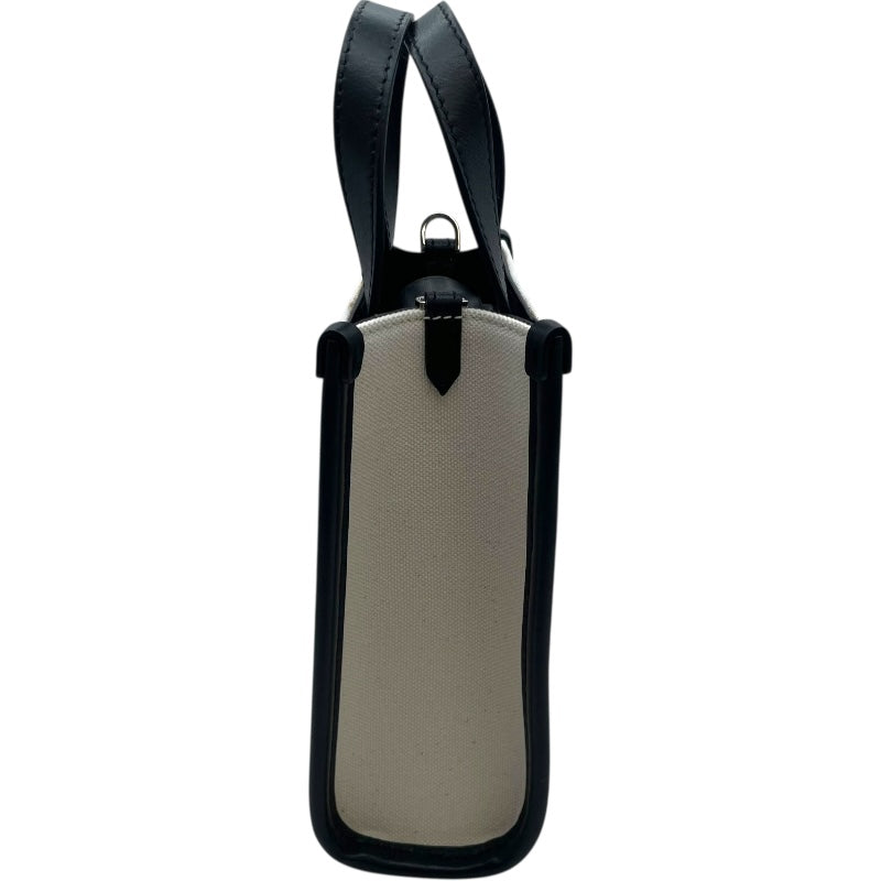 ジミーチュウ JIMMY CHOO 2WAY ショルダーバッグ ホワイト・ブラック キャンバス・レザー レディース ショルダーバッグ