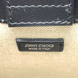 ジミーチュウ JIMMY CHOO 2WAY ショルダーバッグ ホワイト・ブラック キャンバス・レザー レディース ショルダーバッグ