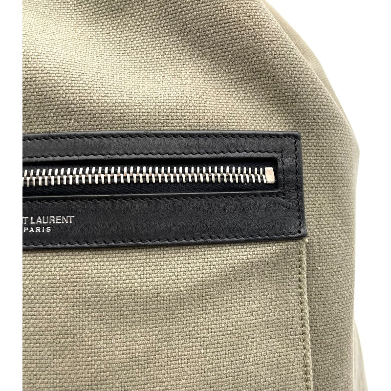 サンローラン SAINT LAURENT ショルダーバッグ カーキ キャンバス メンズ ショルダーバッグ