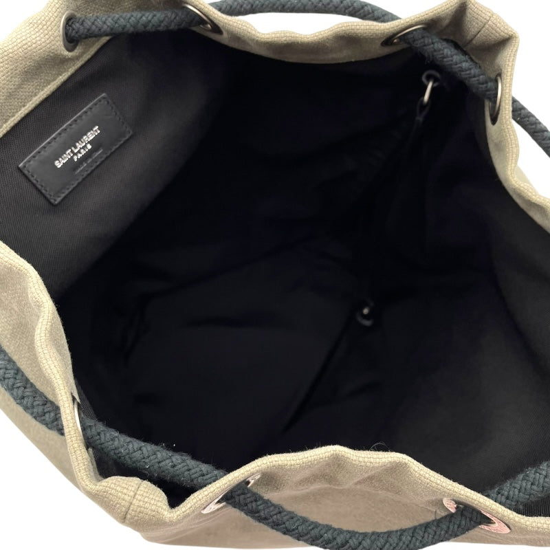 サンローラン SAINT LAURENT ショルダーバッグ カーキ キャンバス メンズ ショルダーバッグ