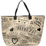 ドルチェ＆ガッバーナ Dolce & Gabbana トートバッグ ベージュ/ブラック レザー レディース トートバッグ