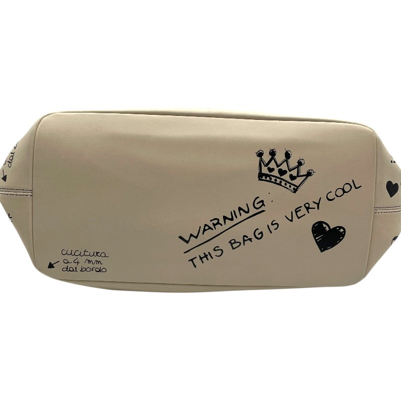 ドルチェ＆ガッバーナ Dolce & Gabbana トートバッグ ベージュ/ブラック レザー レディース トートバッグ