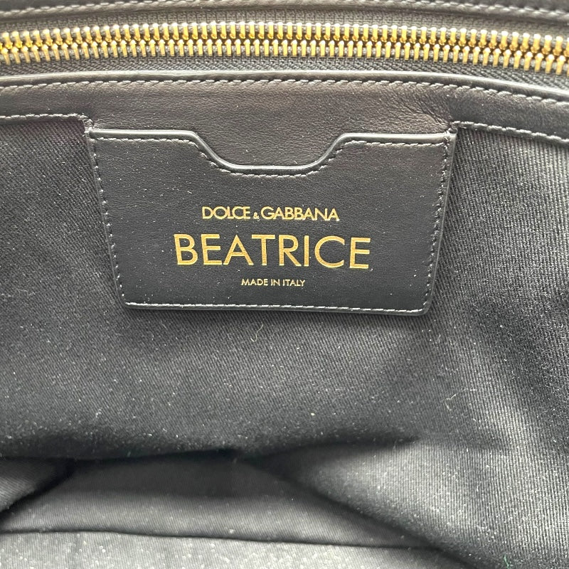 ドルチェ＆ガッバーナ Dolce & Gabbana トートバッグ ベージュ/ブラック レザー レディース トートバッグ