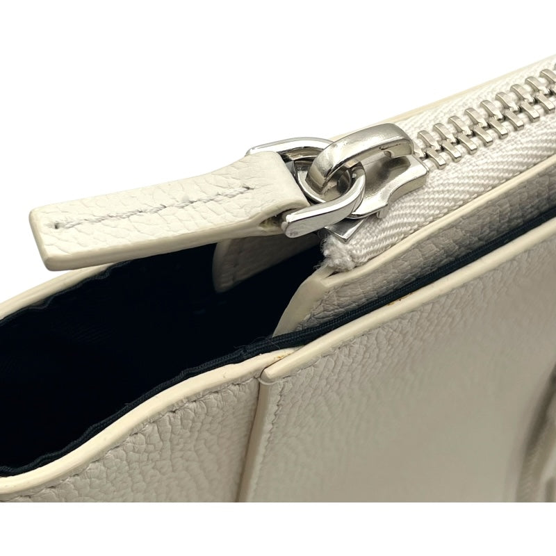 ブルガリ BVLGARI フラグメント トート 290779 ホワイト レザー ユニセックス トートバッグ