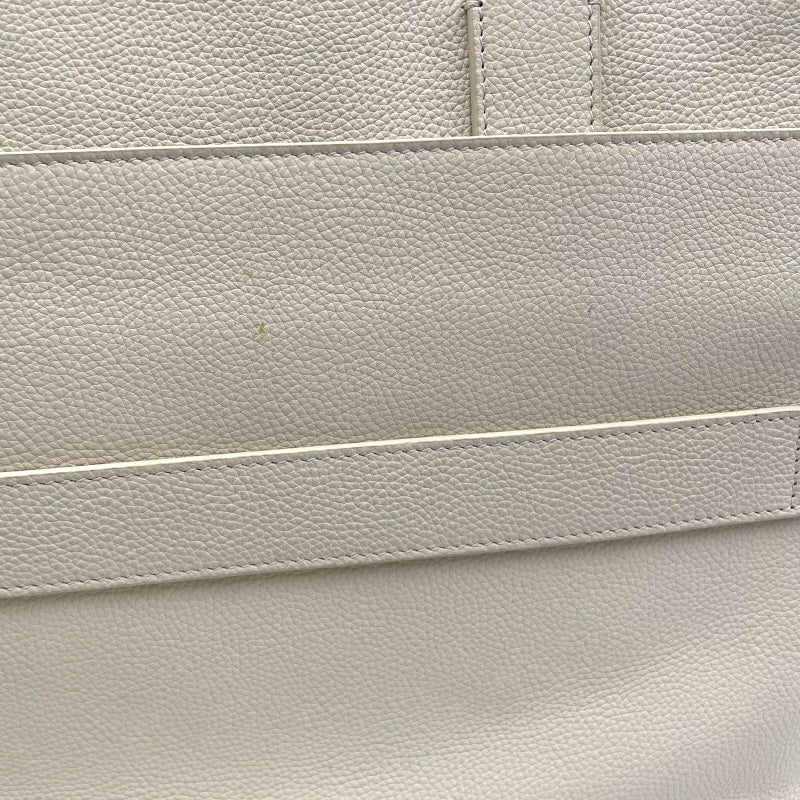 ブルガリ BVLGARI フラグメント トート 290779 ホワイト レザー ユニセックス トートバッグ