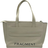 ブルガリ BVLGARI フラグメント トート 290779 ホワイト レザー ユニセックス トートバッグ