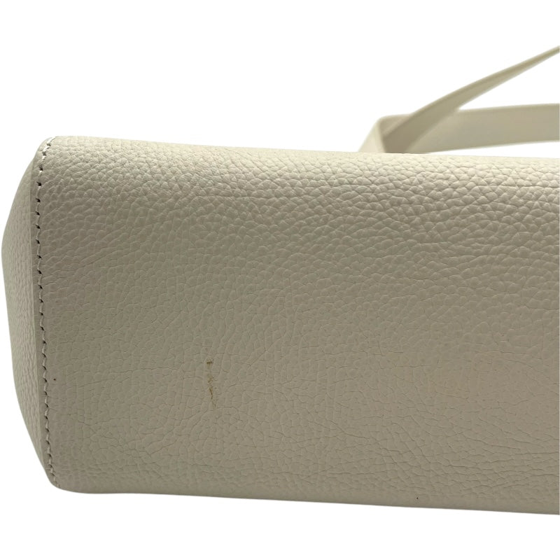 ブルガリ BVLGARI フラグメント トート 290779 ホワイト レザー ユニセックス トートバッグ