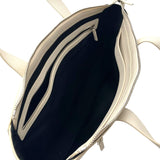 ブルガリ BVLGARI フラグメント トート 290779 ホワイト レザー ユニセックス トートバッグ