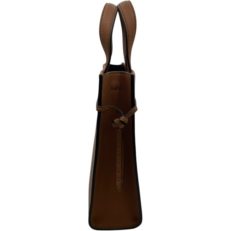 フェンディ FENDI 2WAY バッグ 7VA584 ブラウン レザー レディース ハンドバッグ