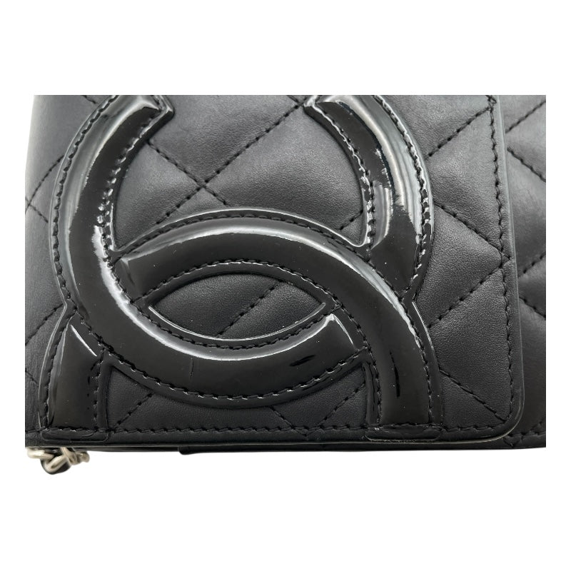 シャネル CHANEL カンボンラインチェーンウォレット A46646 18番台