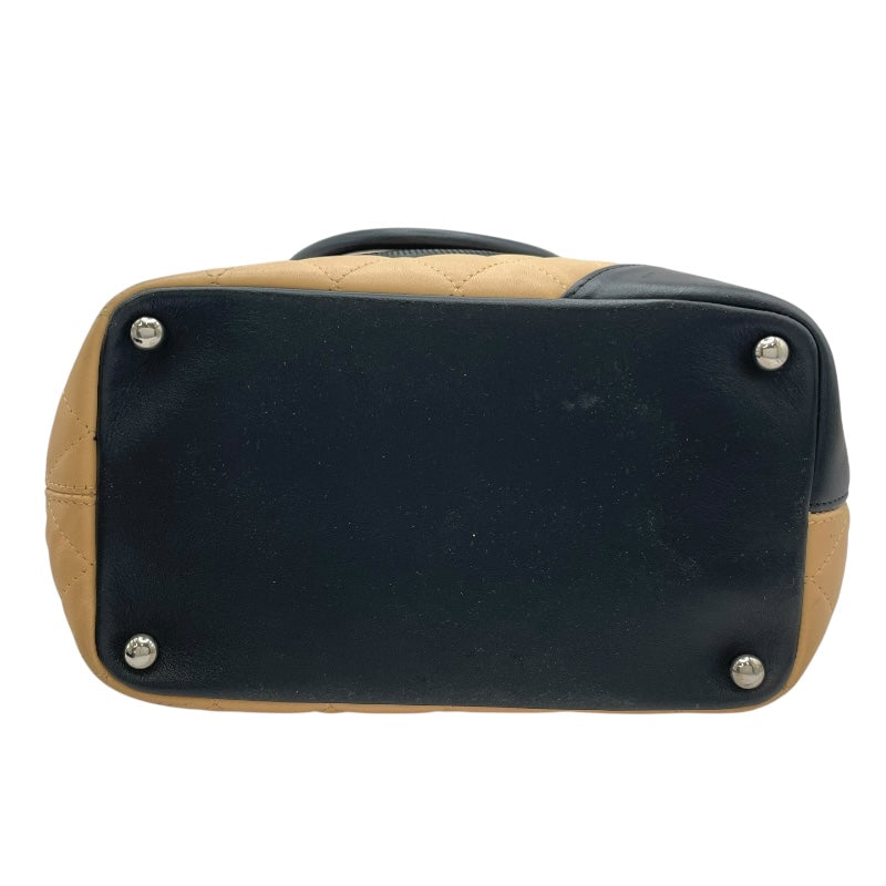 シャネル CHANEL カンボンライントートミディアム A25167 9番台 ベージュ　シルバー金具 カーフ レディース トートバッグ
