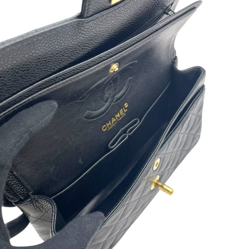 シャネル CHANEL マトラッセ23 A01113 7番台 ブラック GD金具 キャビア レディース ショルダーバッグ