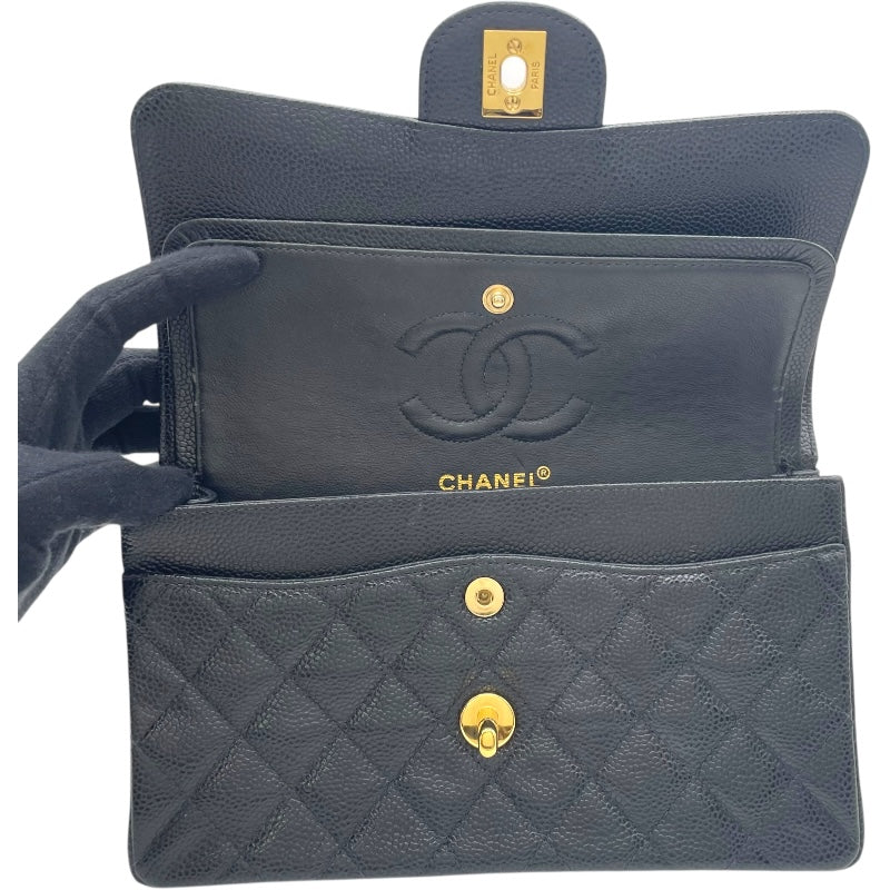 シャネル CHANEL マトラッセ23 A01113 7番台 ブラック GD金具 キャビア レディース ショルダーバッグ