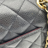 シャネル CHANEL マトラッセ25 A01112 14番台 ブラック GD金具 キャビア レディース ショルダーバッグ