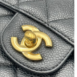 シャネル CHANEL マトラッセ25 A01112 14番台 ブラック GD金具 キャビア レディース ショルダーバッグ
