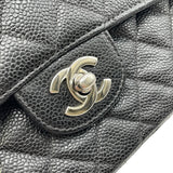 シャネル CHANEL マトラッセ23 A01113 6番台 ブラック SV金具 キャビアスキン レディース ショルダーバッグ