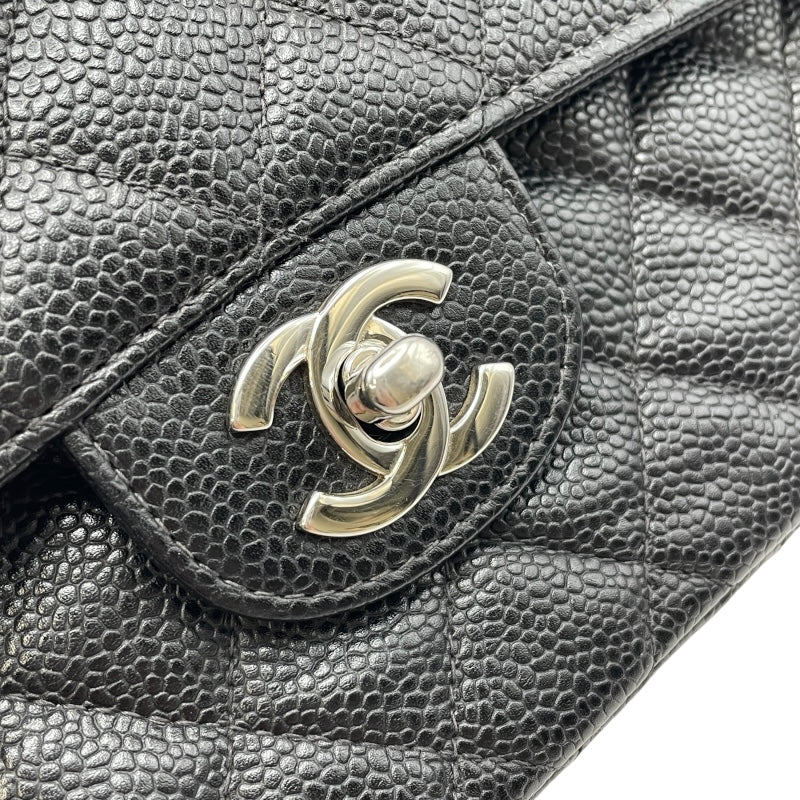 シャネル CHANEL マトラッセ23 A01113 6番台 ブラック SV金具 キャビアスキン レディース ショルダーバッグ